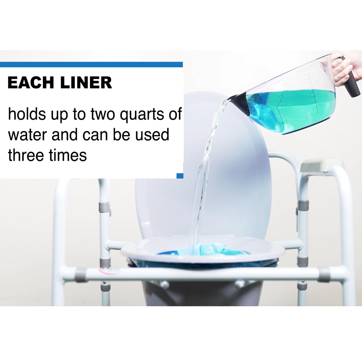 Commode Liners with Absorbent Powder, 7 Count (Pack of 6) R24878