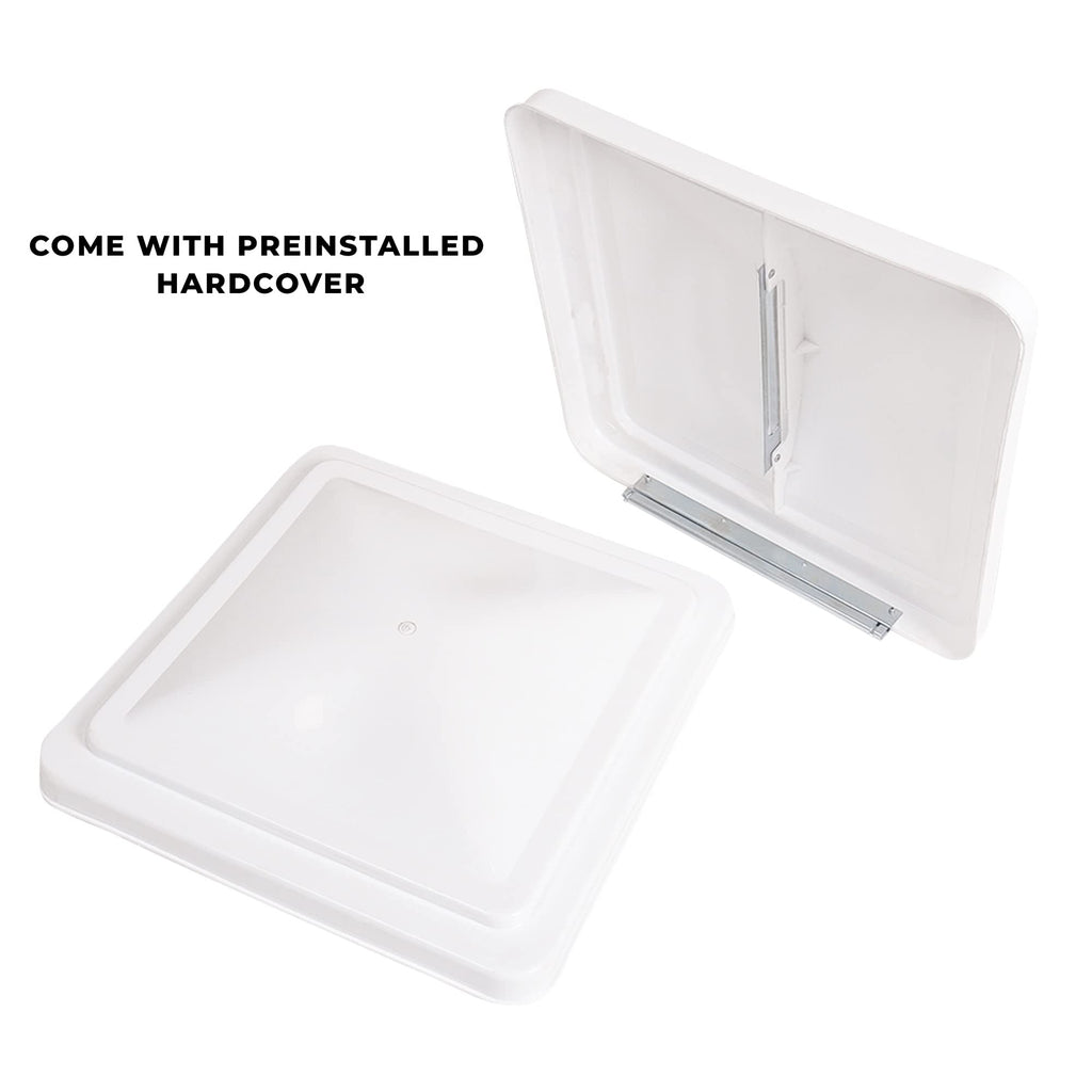 White 2 Pack Roof Vent Cover S95152