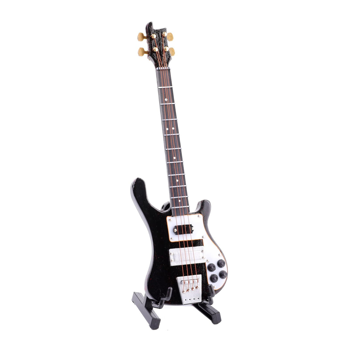 Miniature Electric Bass Guitar with Stand and Case U829614