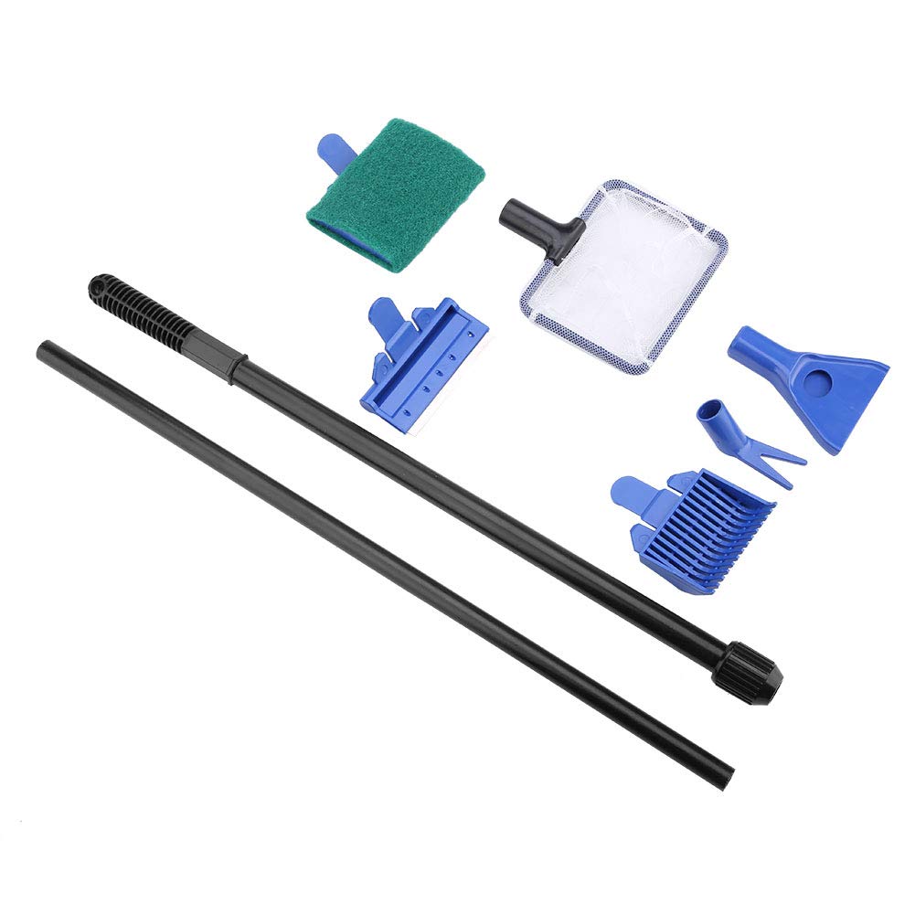 Aquarium Cleaning Kit 5 in 1 Retractable Stainless Steel Scraper G242130