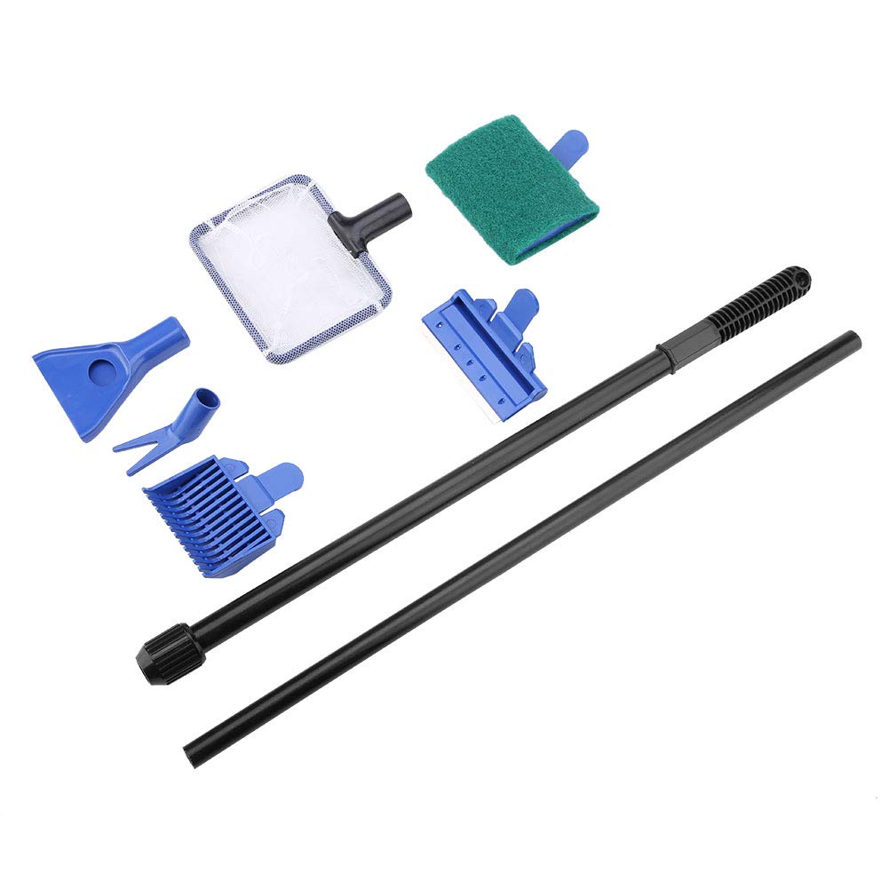 Aquarium Cleaning Kit 5 in 1 Retractable Stainless Steel Scraper G242130