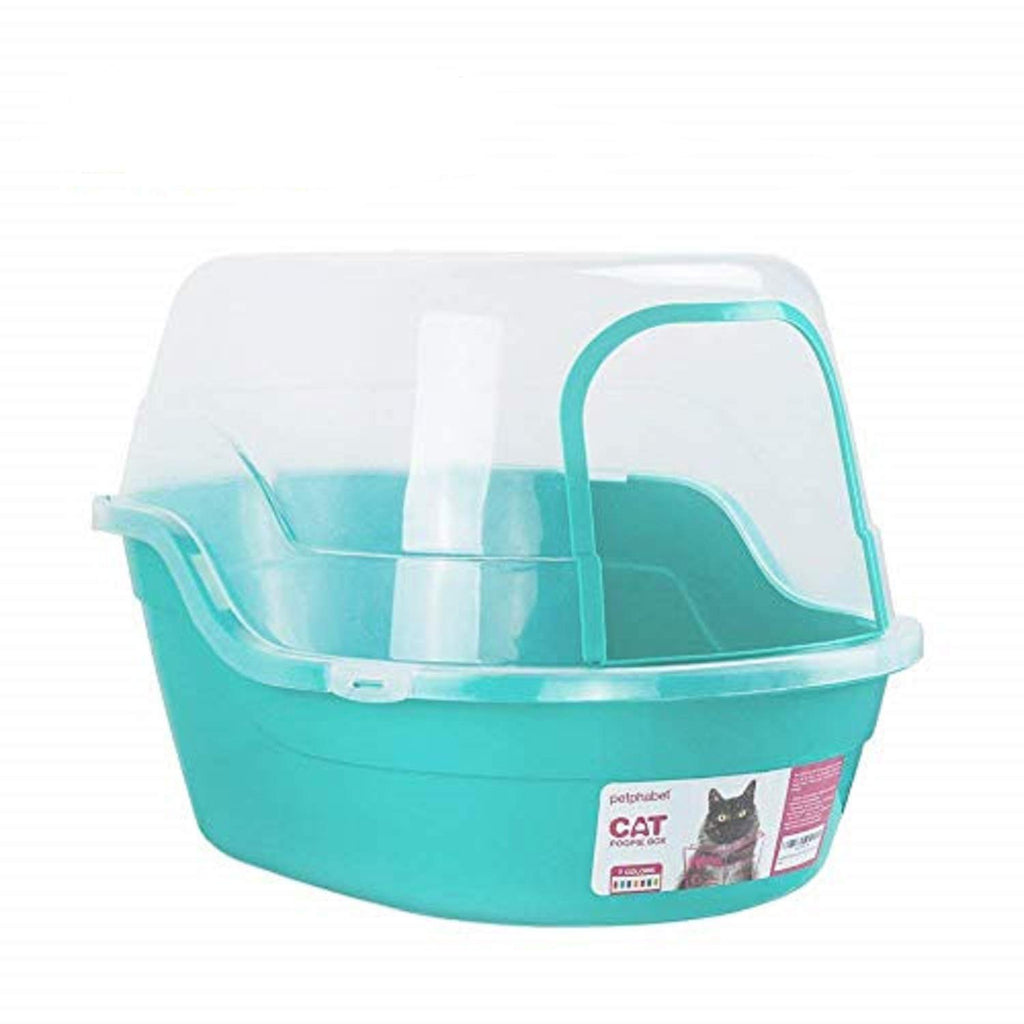 Jumbo Extra Large Teal Hooded Cat Litter Box X743107
