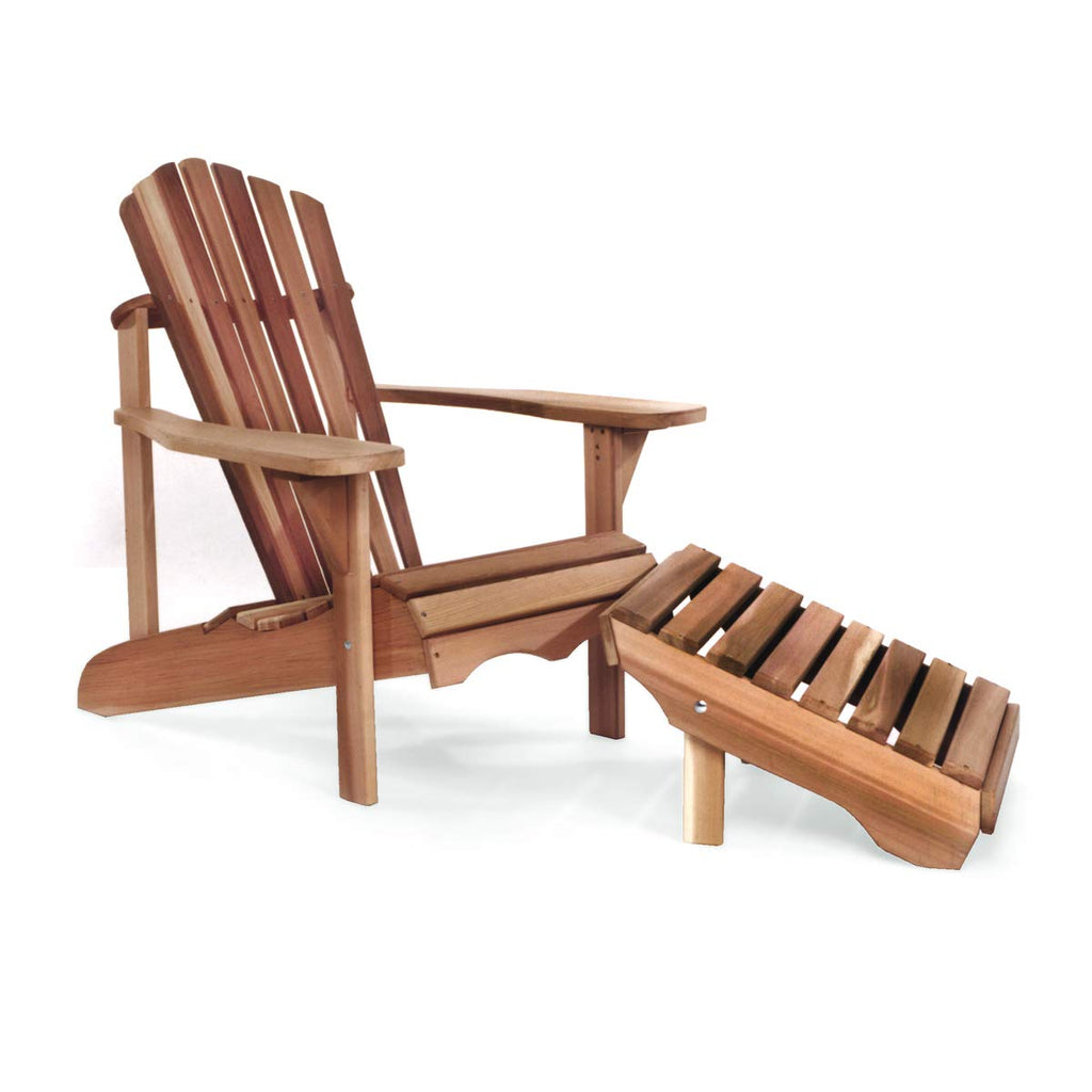 Adirondack Cedar Patio Chair & Ottoman T241335