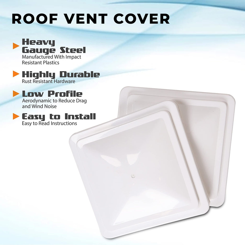 White 2 Pack Roof Vent Cover S95152