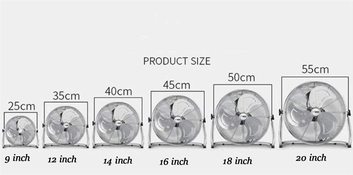 Chrome Metal High Velocity Fan H2249