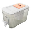 Cold Water Jug with Faucet 3.5l White Beverage Dispenser M22838