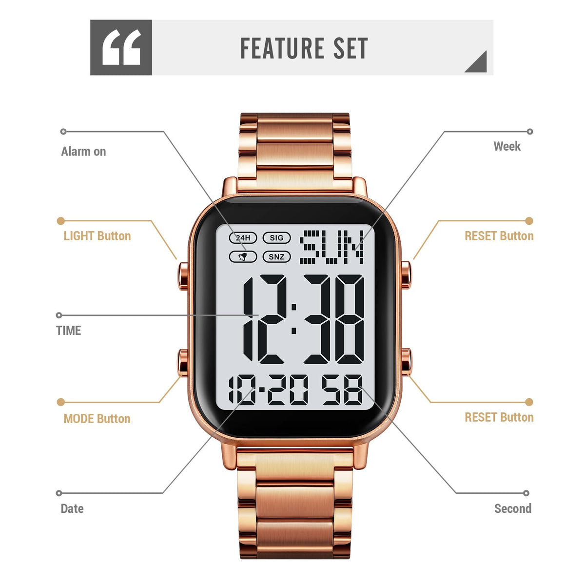 Men's Stainless Steel Chronograph Watch K46957
