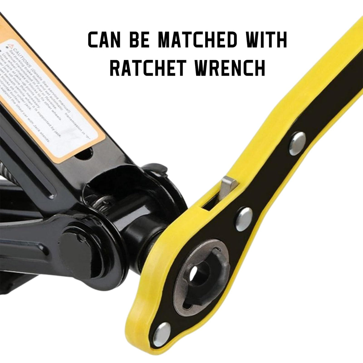 2 Ton Portable Scissor Jack Kit with Lug Wrench O11257