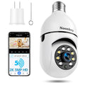 Light Bulb Security Camera 2K 3MP WiFi 360° Color Night Vision Two-Way Talk F260975