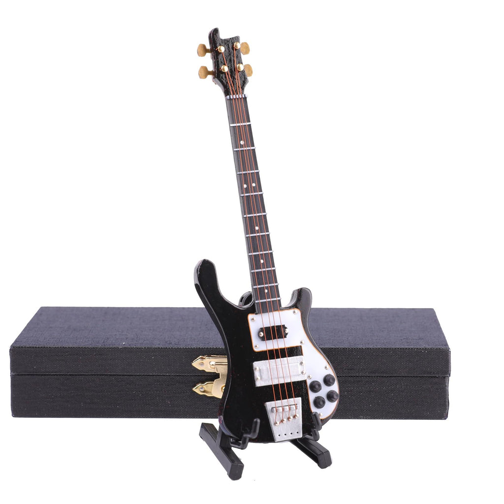Miniature Electric Bass Guitar with Stand and Case U829614