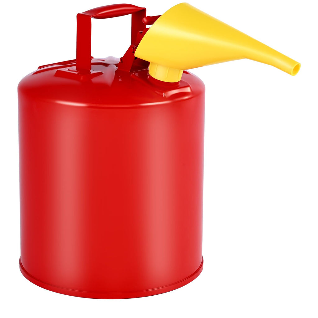 5 Gallon Red Metal Safety Gas Can with Flame Arrester T30538