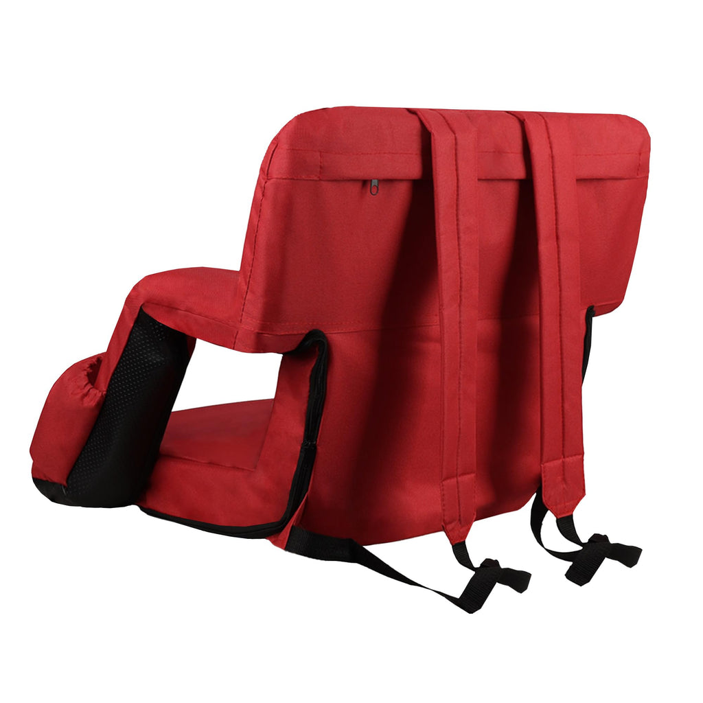 Reclining Bleacher Chair with Back Support D732