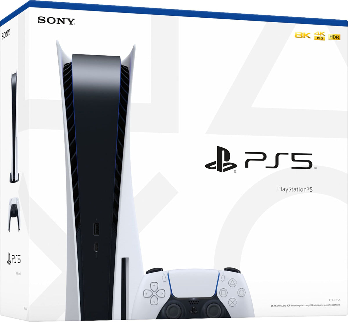 Disc Version Console 4K-TV Gaming 120Hz 8K Output 16GB GDDR6 825GB SSD WiFi 6 Bluetooth 5.1 D243