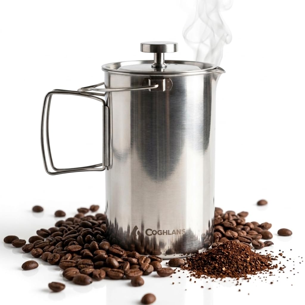 Stainless Steel French Press Coffee Maker 4-Cup 32 oz Z1885