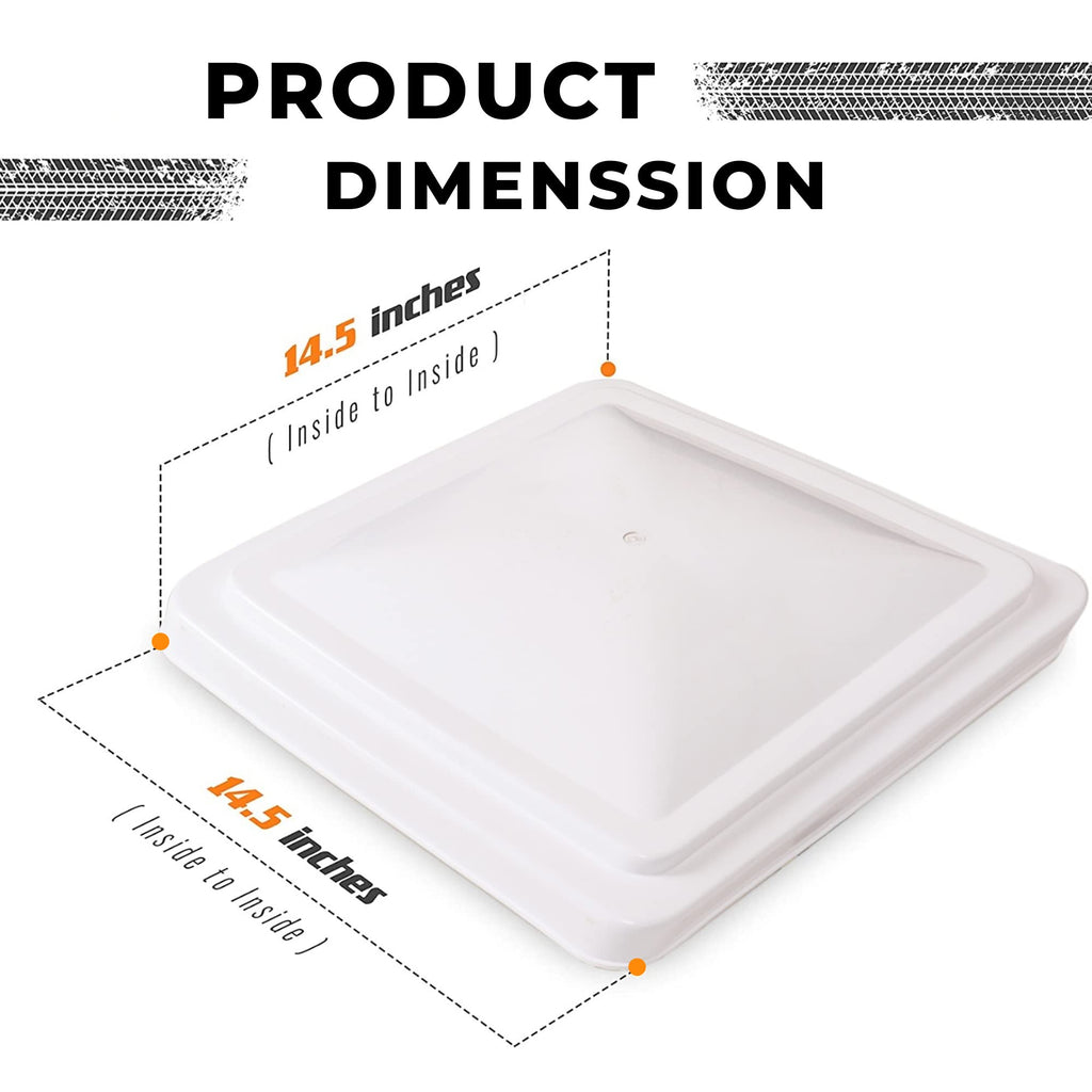 White 2 Pack Roof Vent Cover S95152