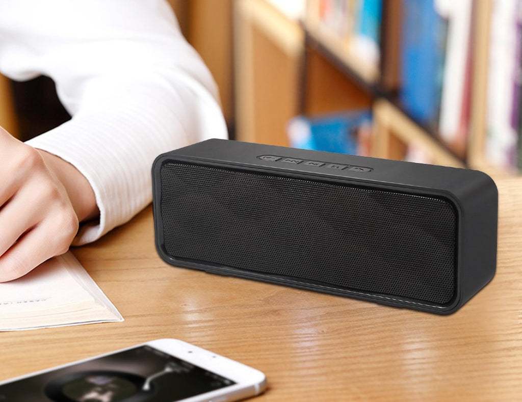 Black Portable Wireless Bluetooth Speaker with AUX USB TF Card Slot X74757
