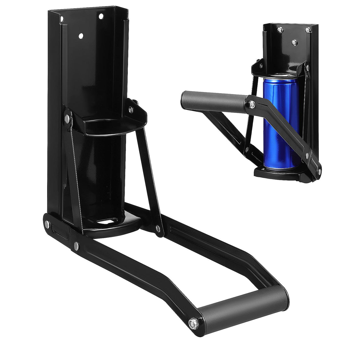 Black Heavy Duty Wall Mounted Can Crusher G9978