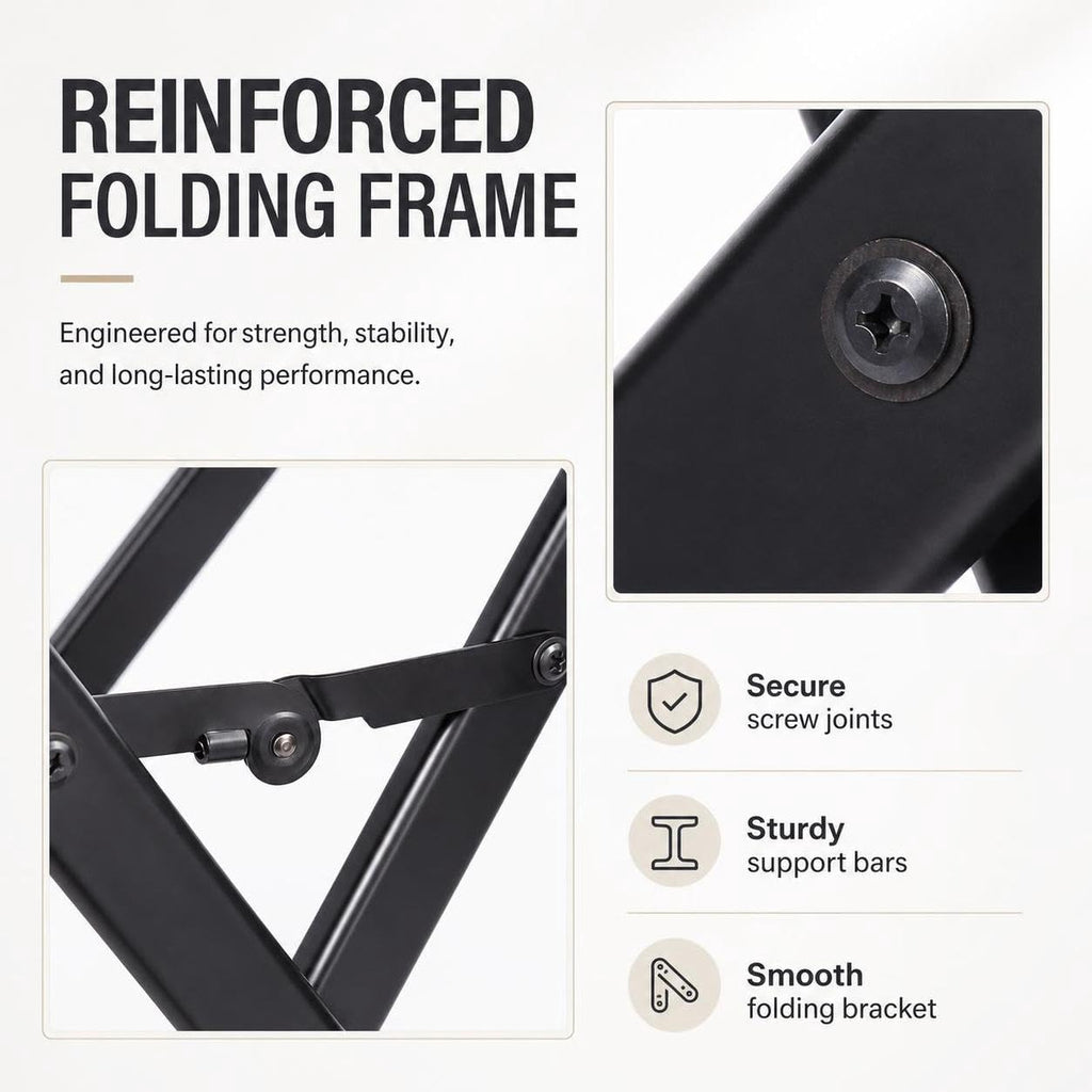 Portable Folding Director Chair with Headrest U259