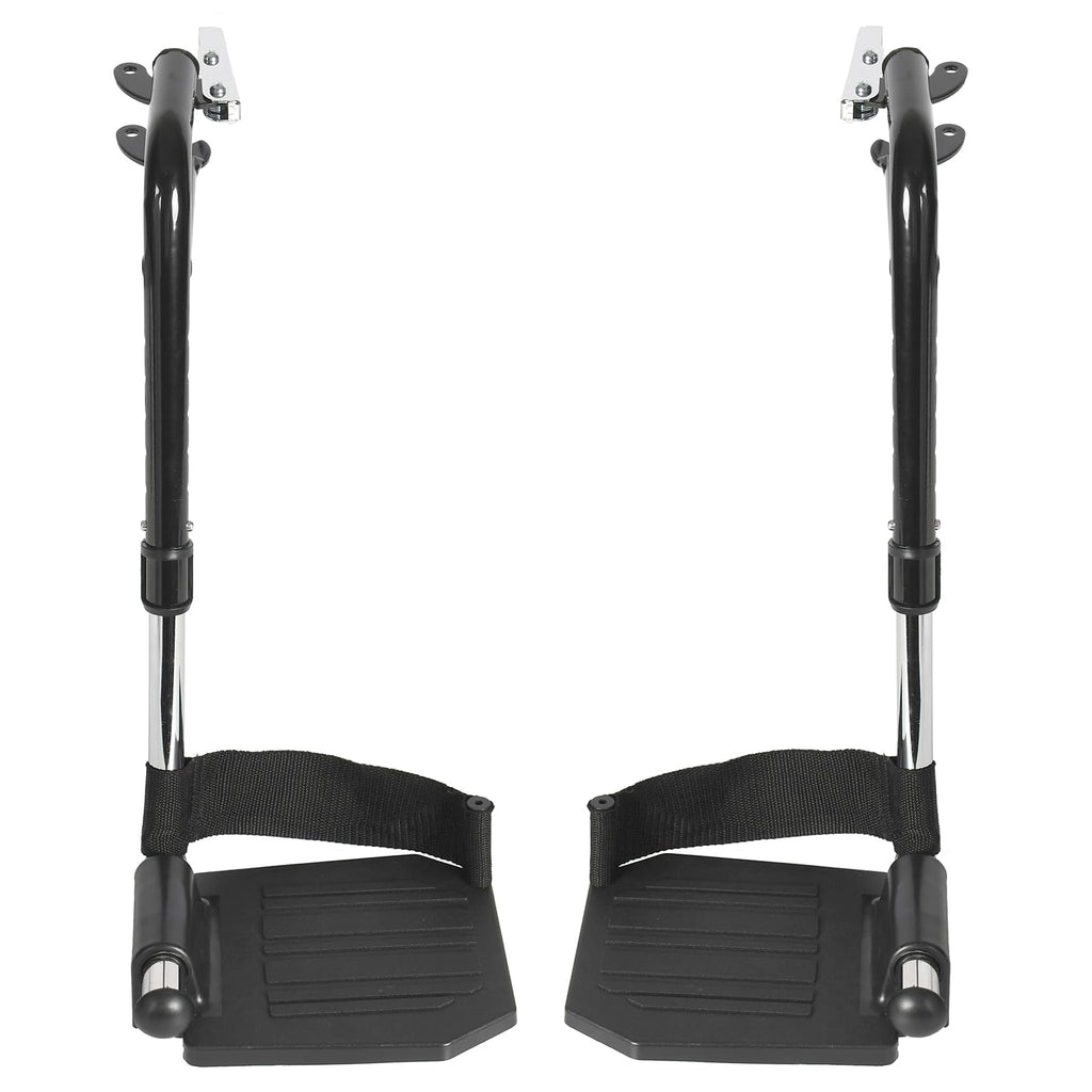 Black Adjustable Foldable Wheelchair Footrest X388444