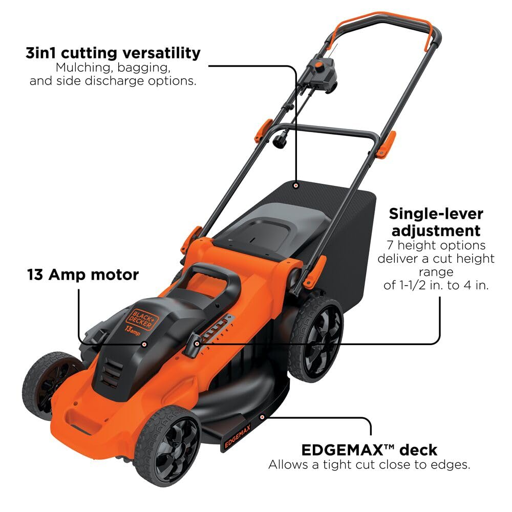 20-Inch Corded Electric Push Lawn Mower I286