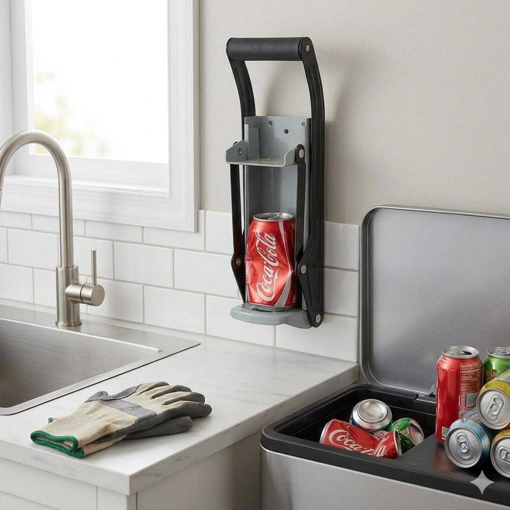 12oz 16oz Wall Mounted Aluminum Can Crusher J373