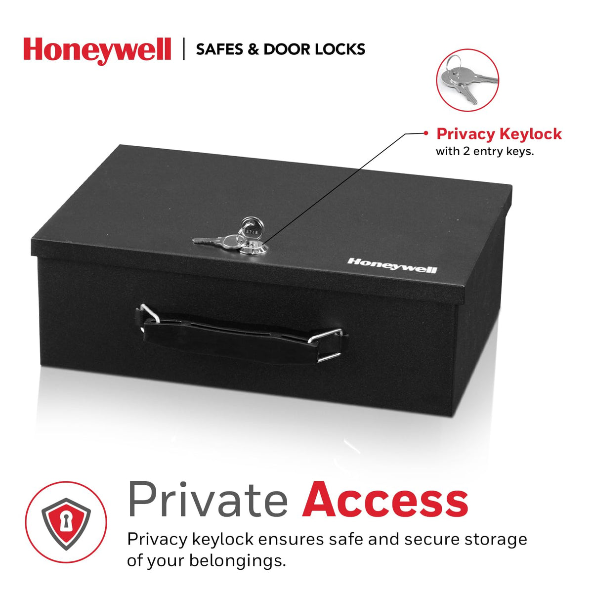 Black Steel Safe Box with Keys Y3211
