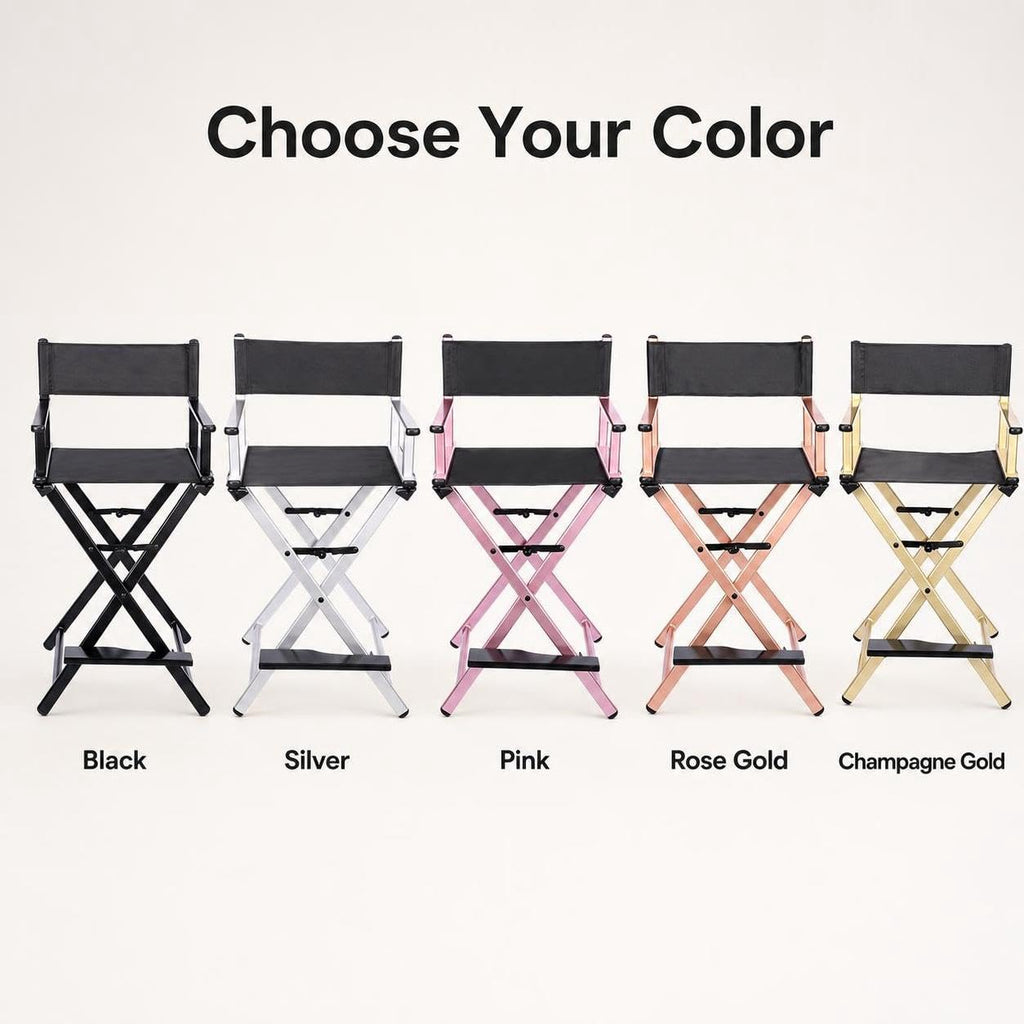 Portable Folding Director Chair with Headrest U259