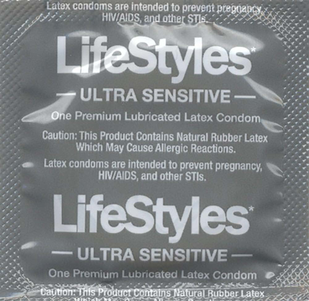 Ultra Sensitive Lubricated Natural Latex Condoms 100 Count E575915