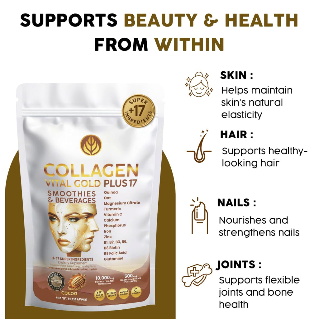 Collagen Peptides Powder Cocoa Flavor 16 oz B59897