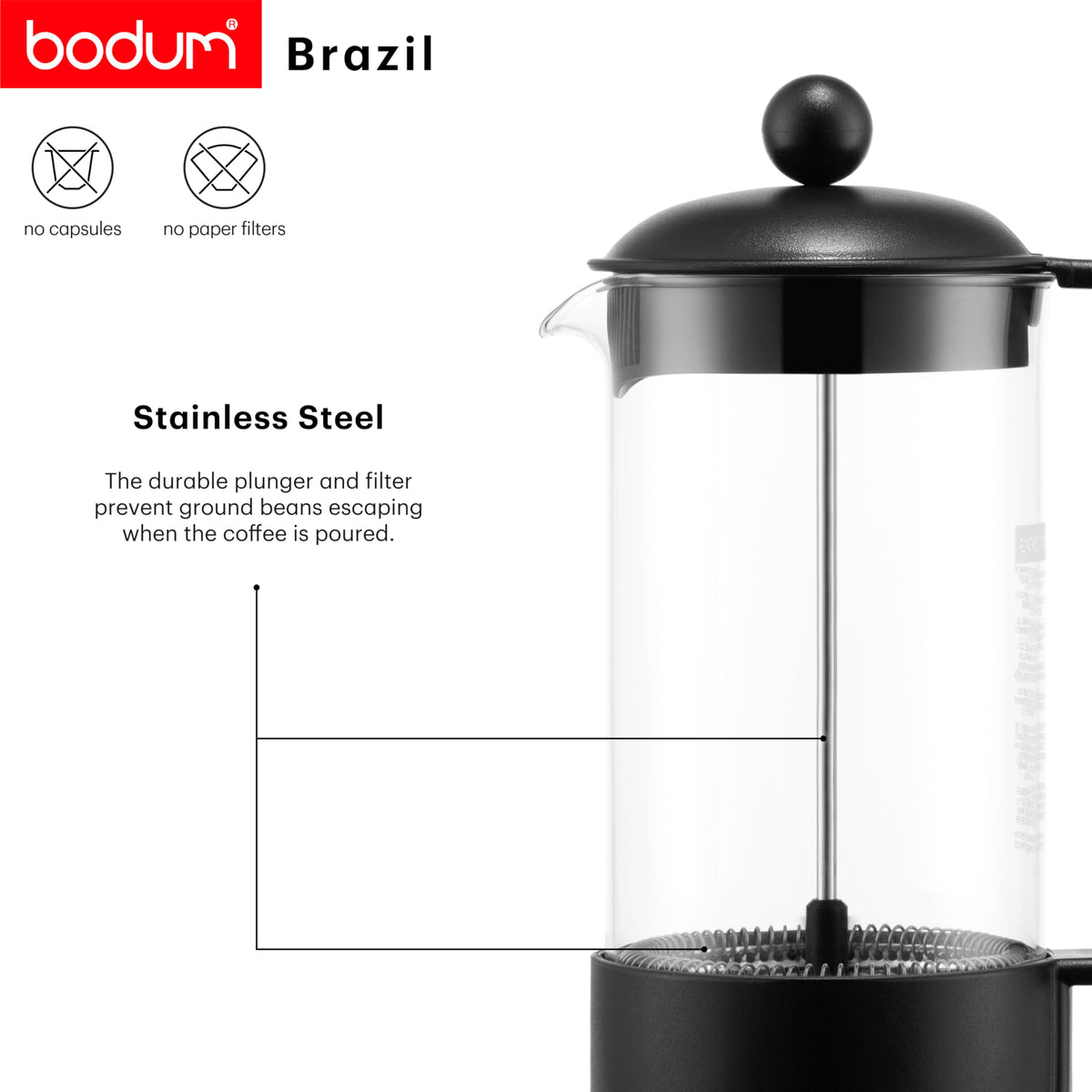8 Cup French Press Coffee Maker O15783
