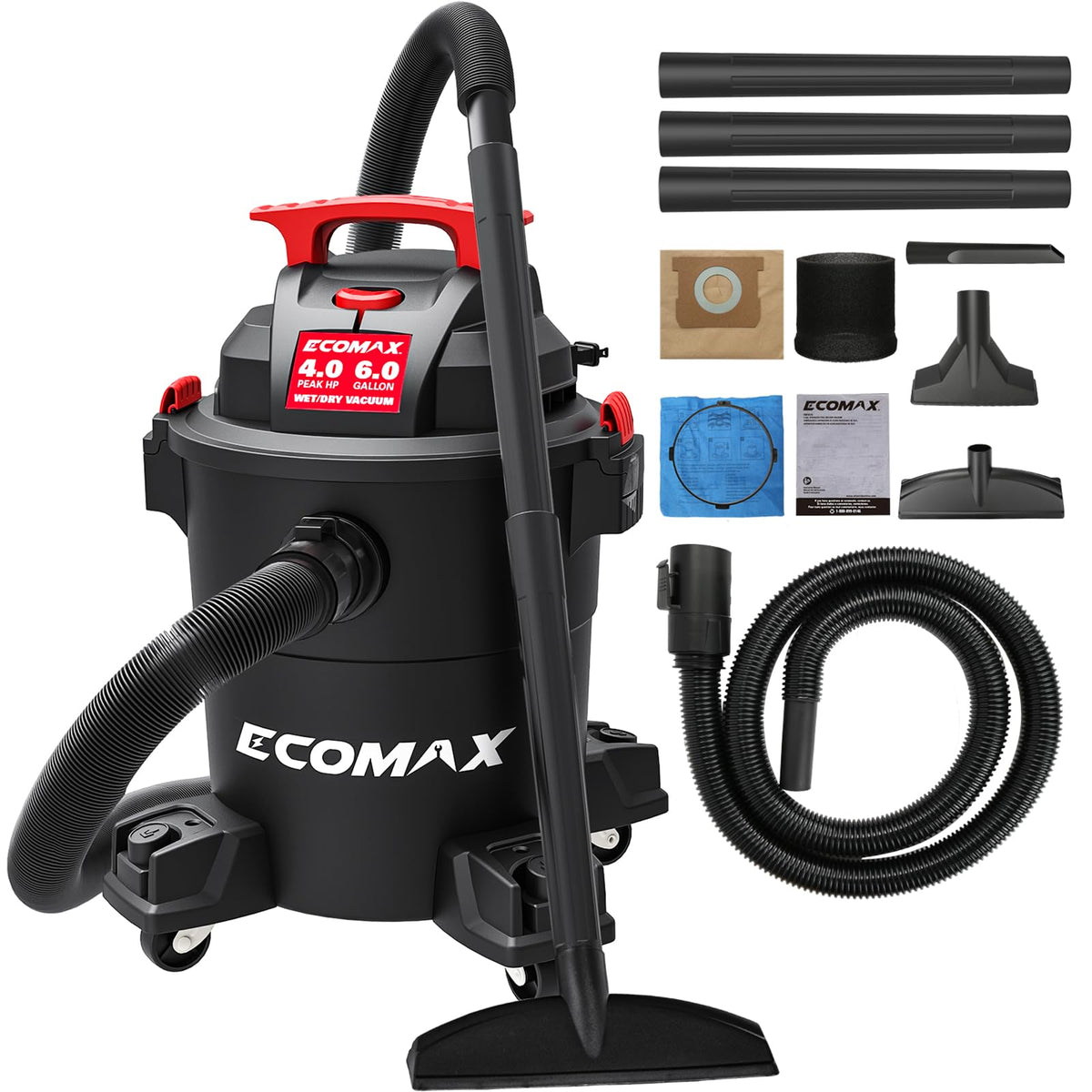 6 Gallon 4 HP Wet Dry Shop Vac C225361