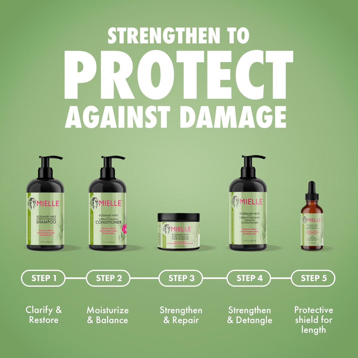 Rosemary Mint Strengthening Leave In Conditioner 12 Oz F481421