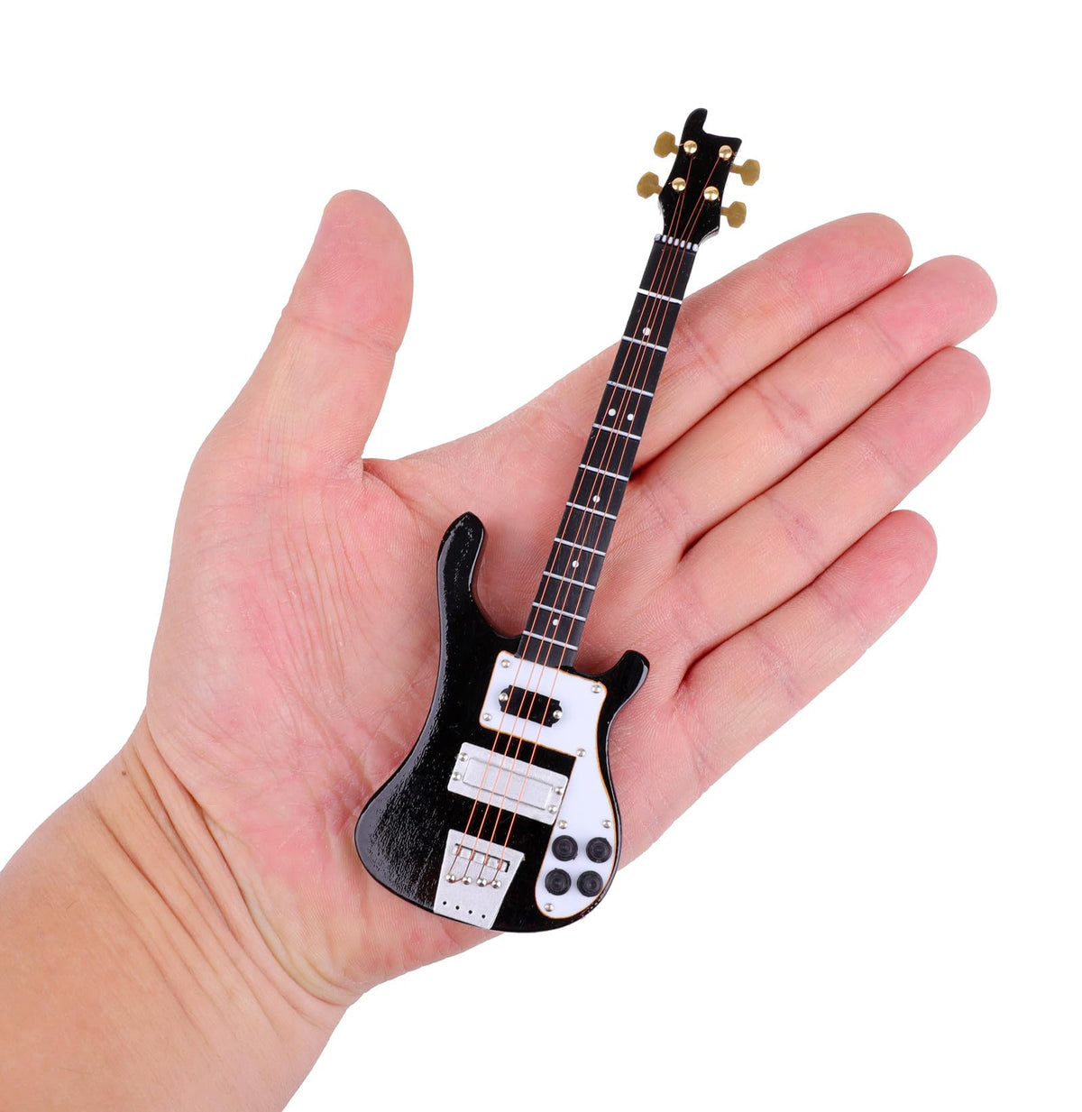 Miniature Electric Bass Guitar with Stand and Case U829614