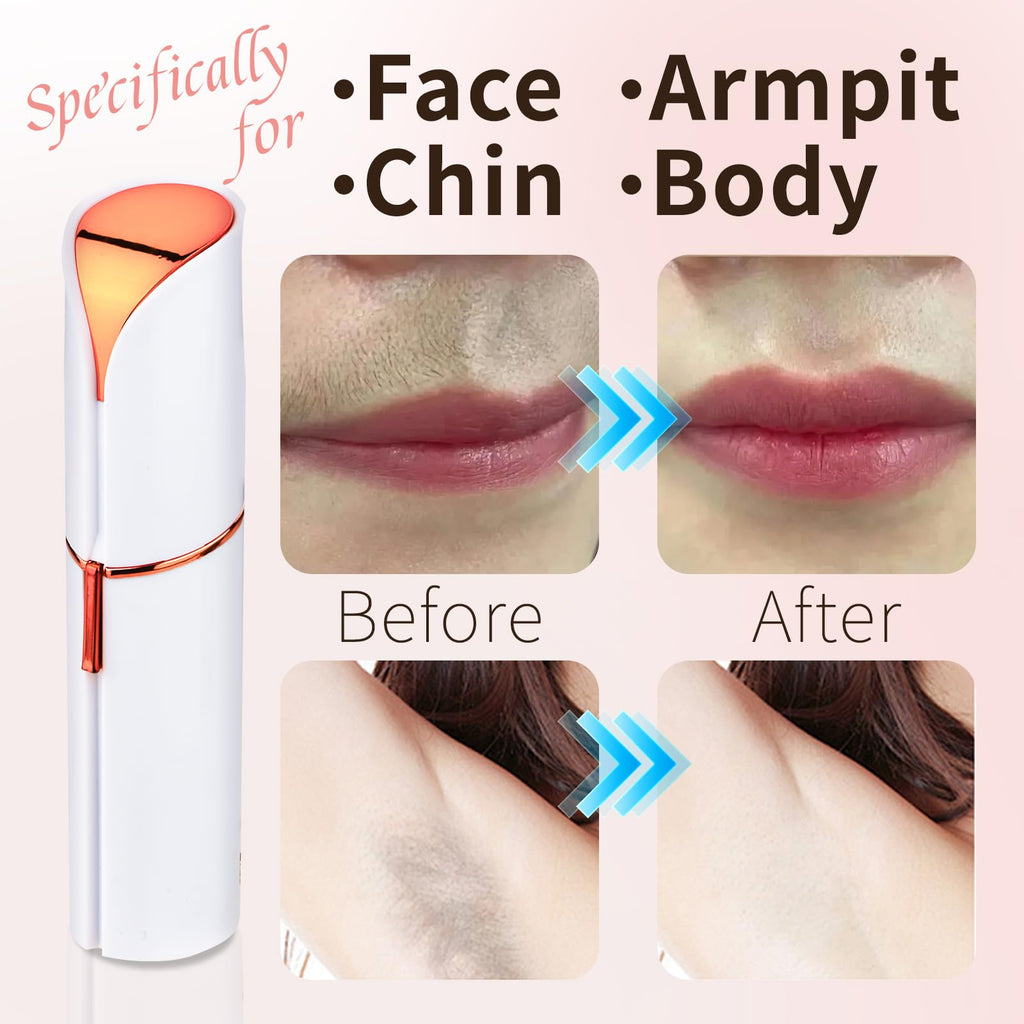 Rechargeable Facial Hair Remover with LED Light B343816