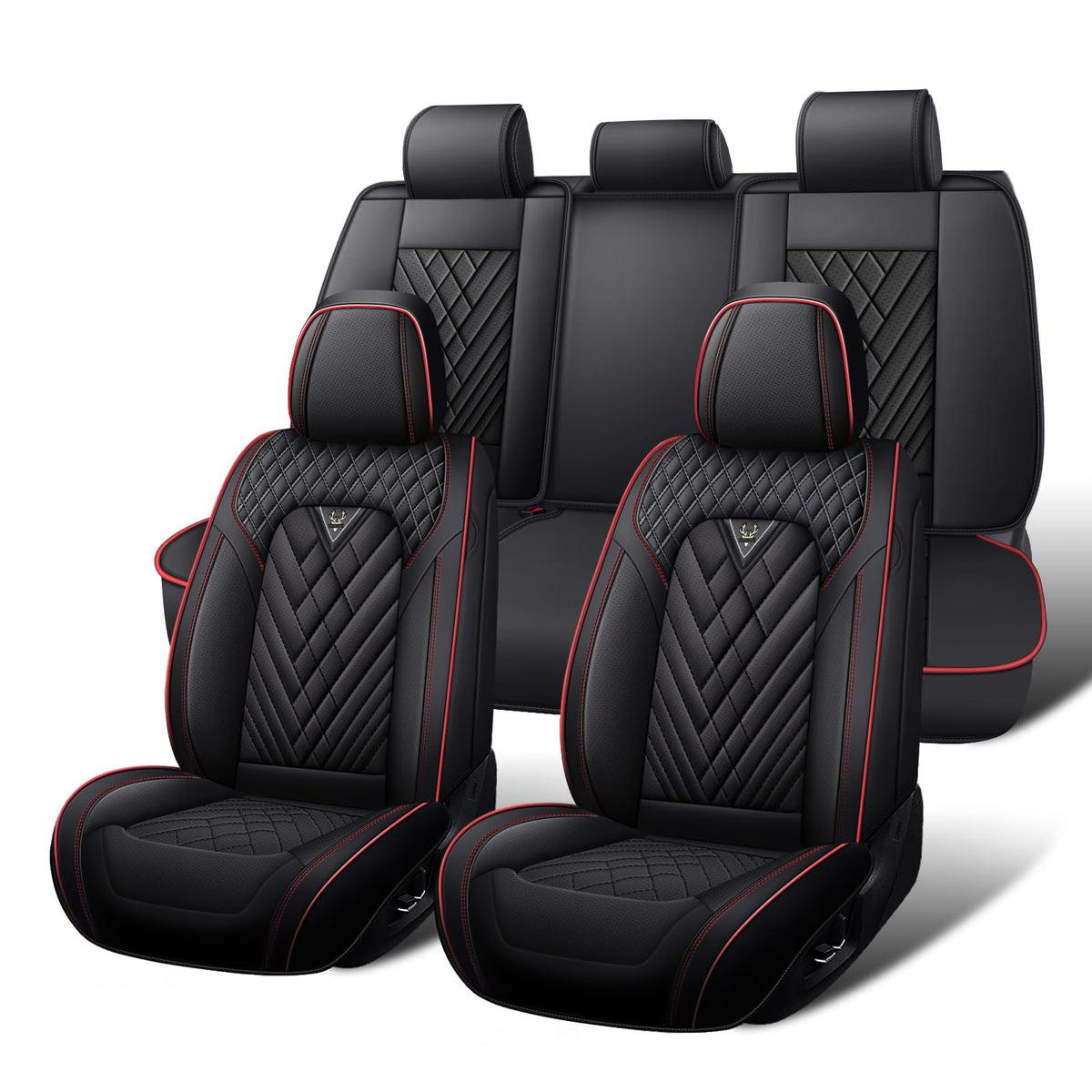 Waterproof Nappa Leather Full Set Car Seat Covers H719