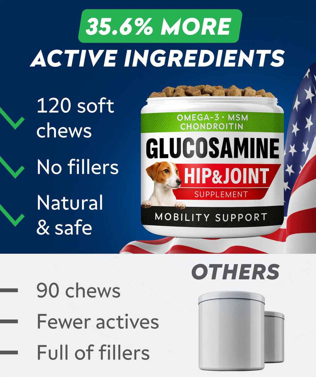 Glucosamine Chondroitin MSM Hip Joint Supplement Chews B41424