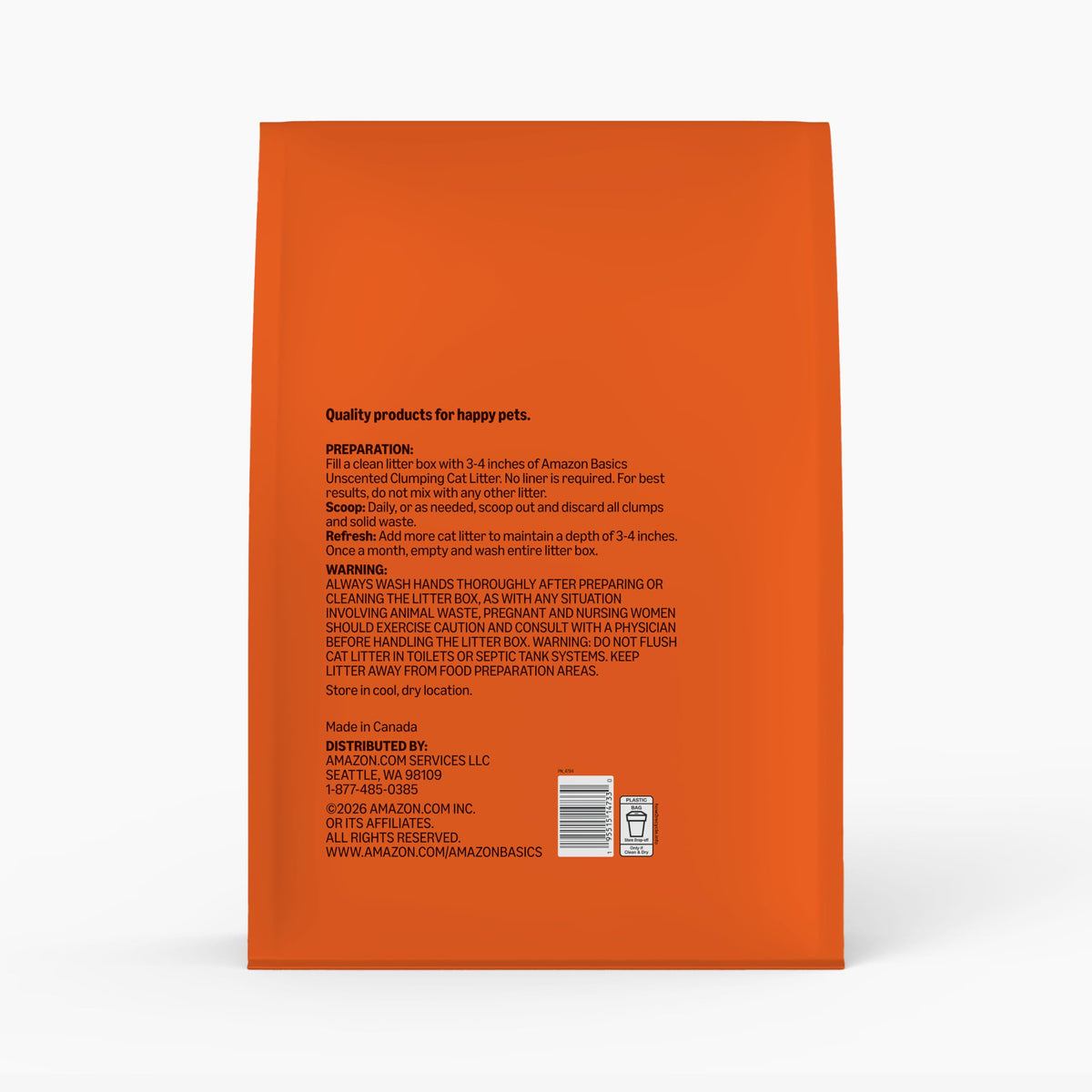 Unscented Clumping Cat Litter 14 lb Bag R42718