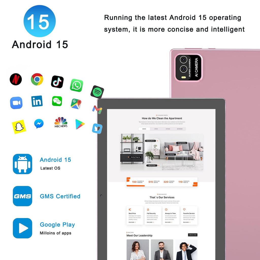 10-inch Android Tablet with Case and Stylus A3831