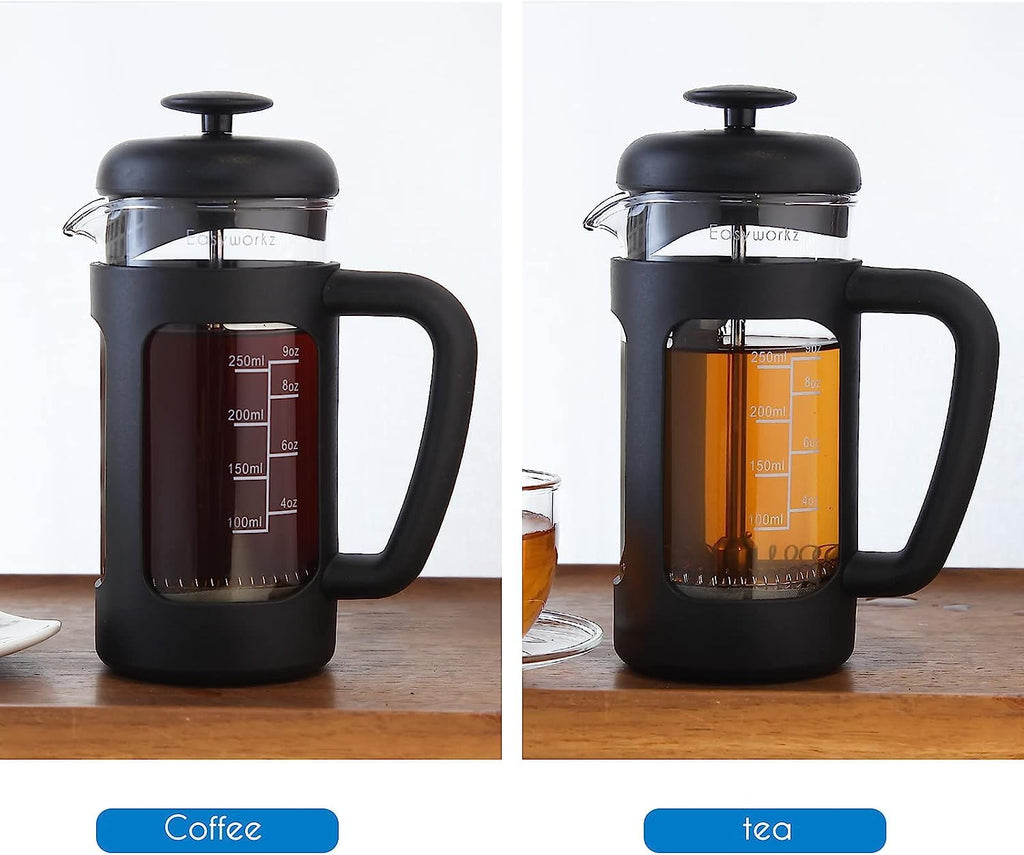 French Press 12 oz, Stainless Steel Espresso Cups 5 oz Set of 2 R974078