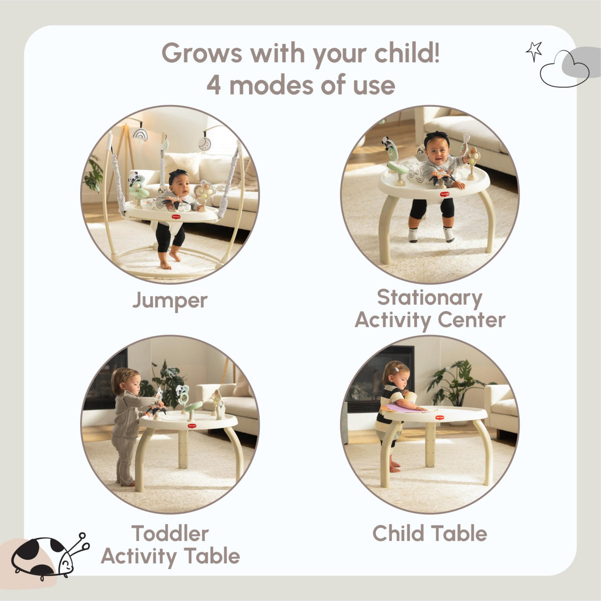 4-in-1 Baby Activity Center with Lights & Music E597