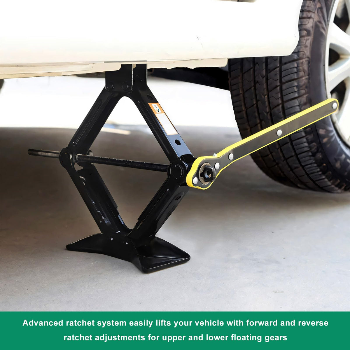 2 Ton Portable Scissor Jack Kit with Lug Wrench O11257