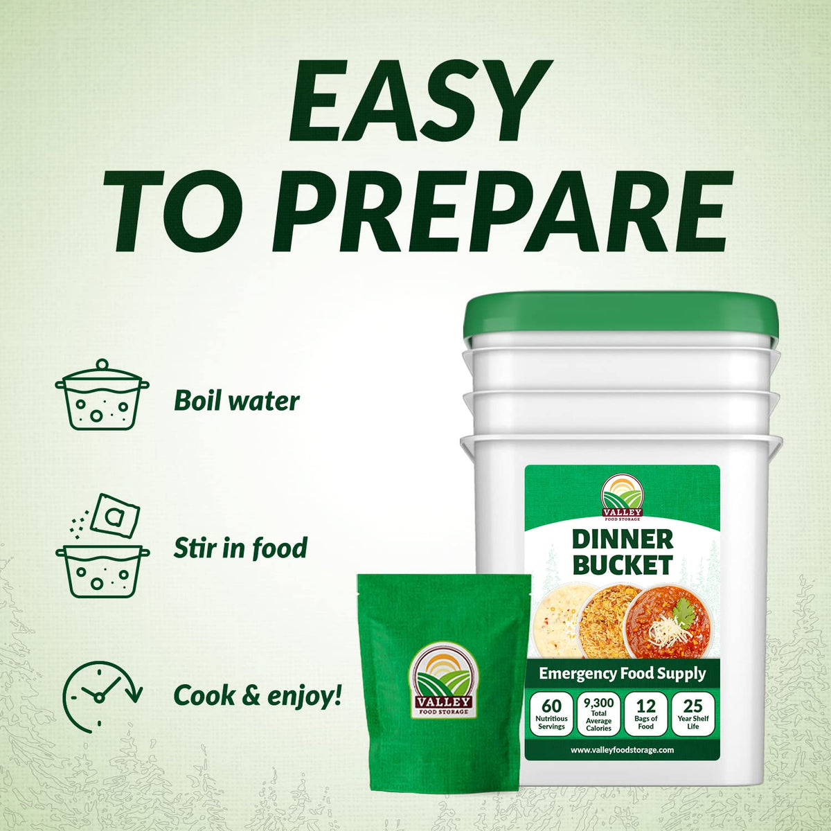 60 Serving Emergency Food Supply Bucket O5020