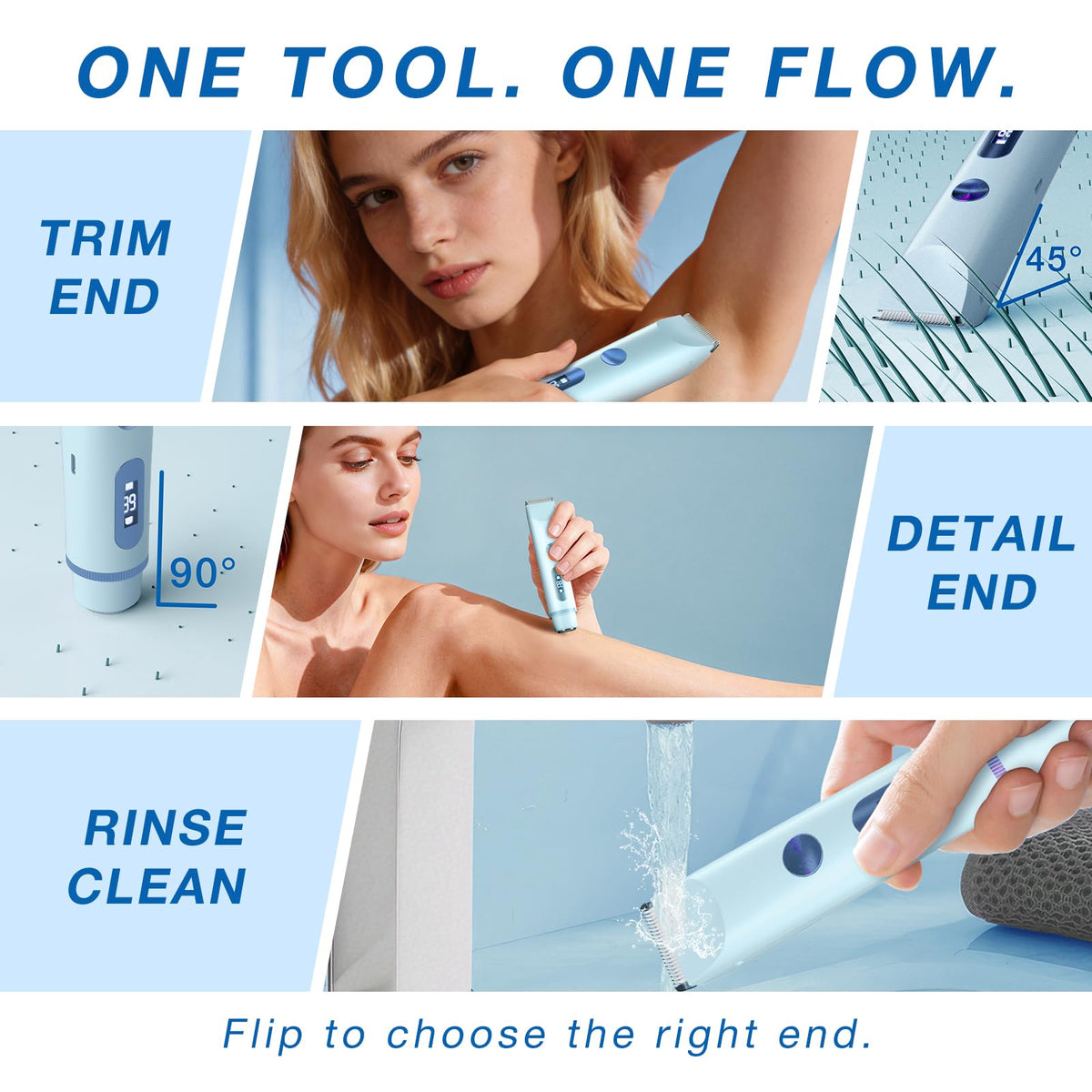 Bikini Trimmer 2 in1 Electric Razor USB-C Rechargeable Y254511