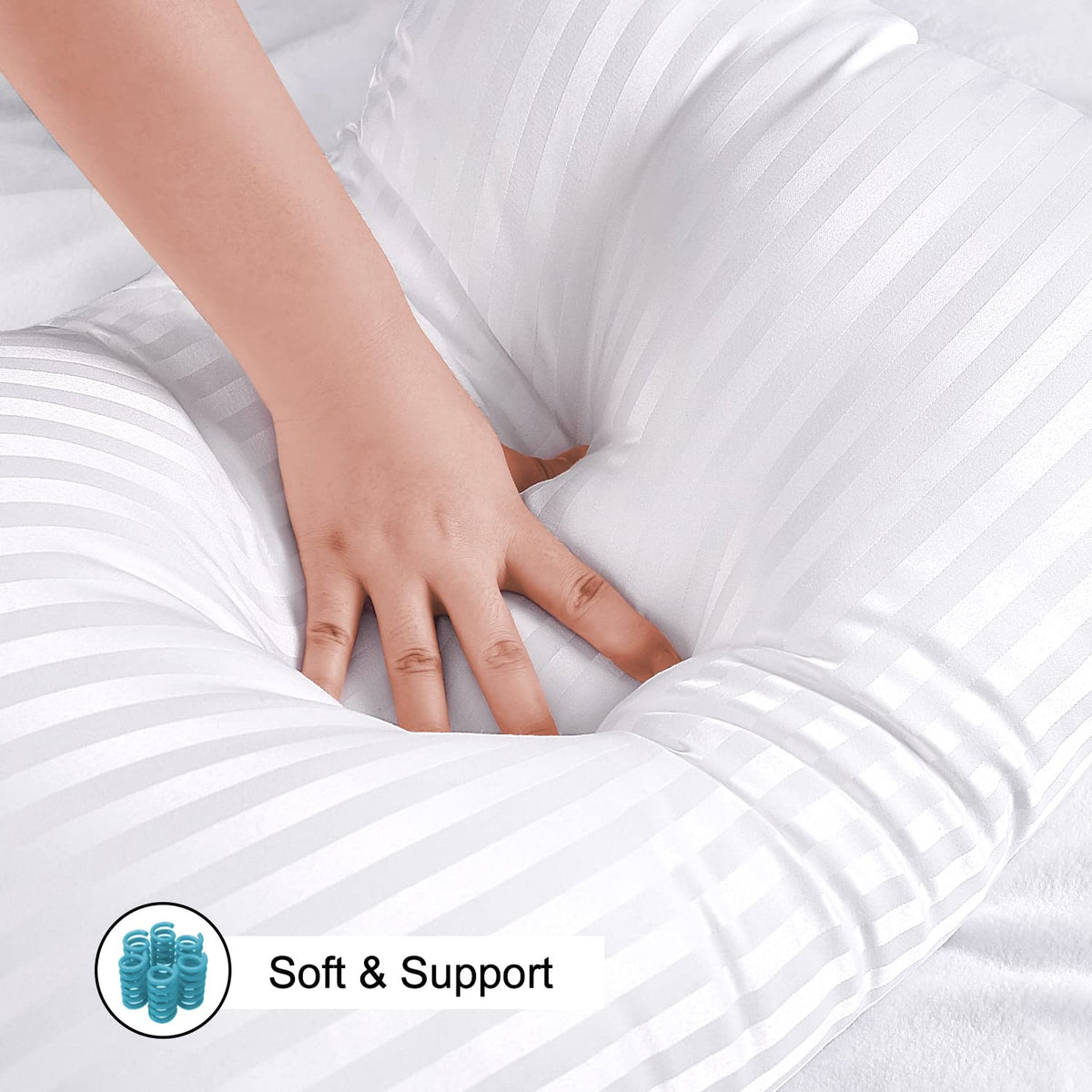 King Size Down Alternative Microfiber Bed Pillows 2 Pack U142