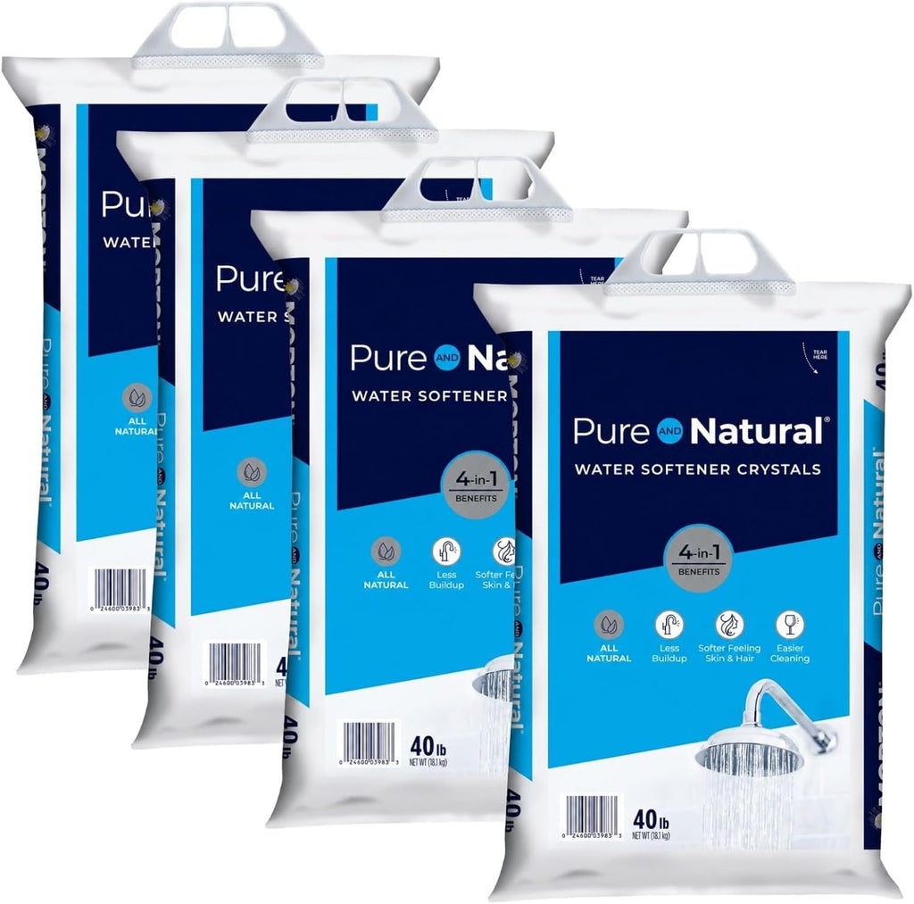 Pure Water Softener Salt Crystals 40 lb Pack of 4 V9809