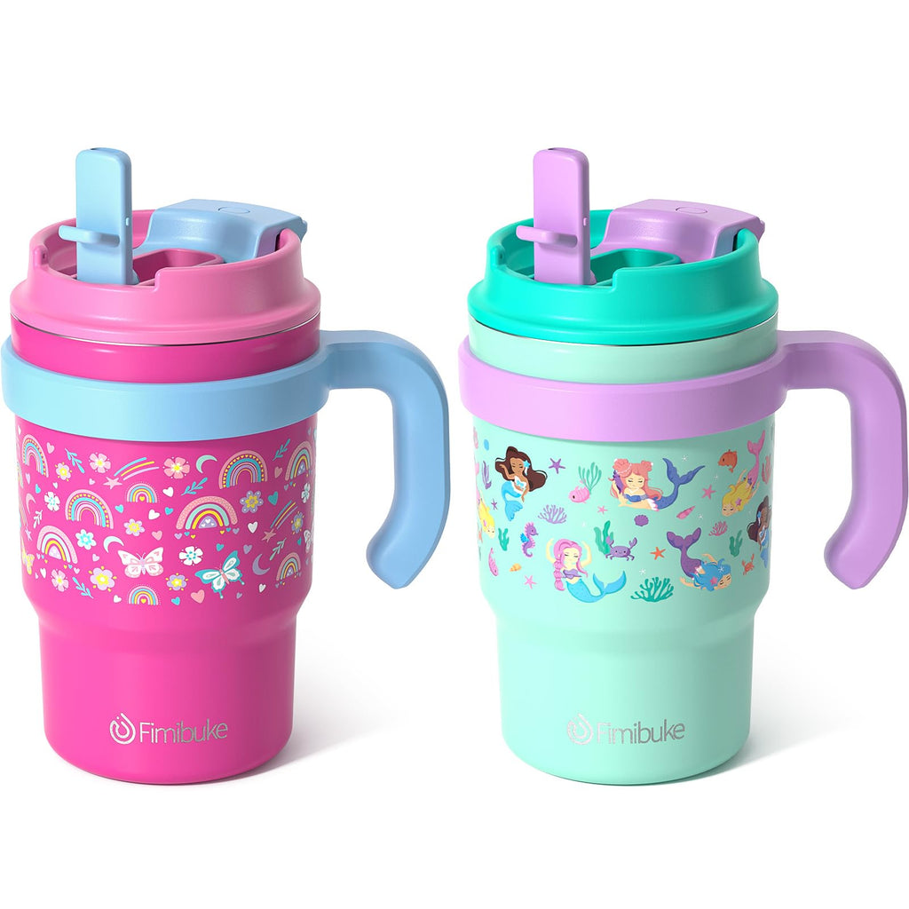 16oz Kids Insulated Tumbler with Handle, 2 Pack T664538
