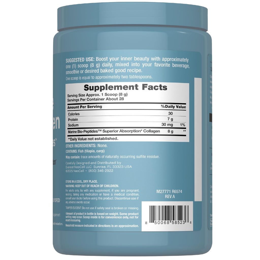 Marine Collagen Peptides Powder 8 oz Unflavored F845060