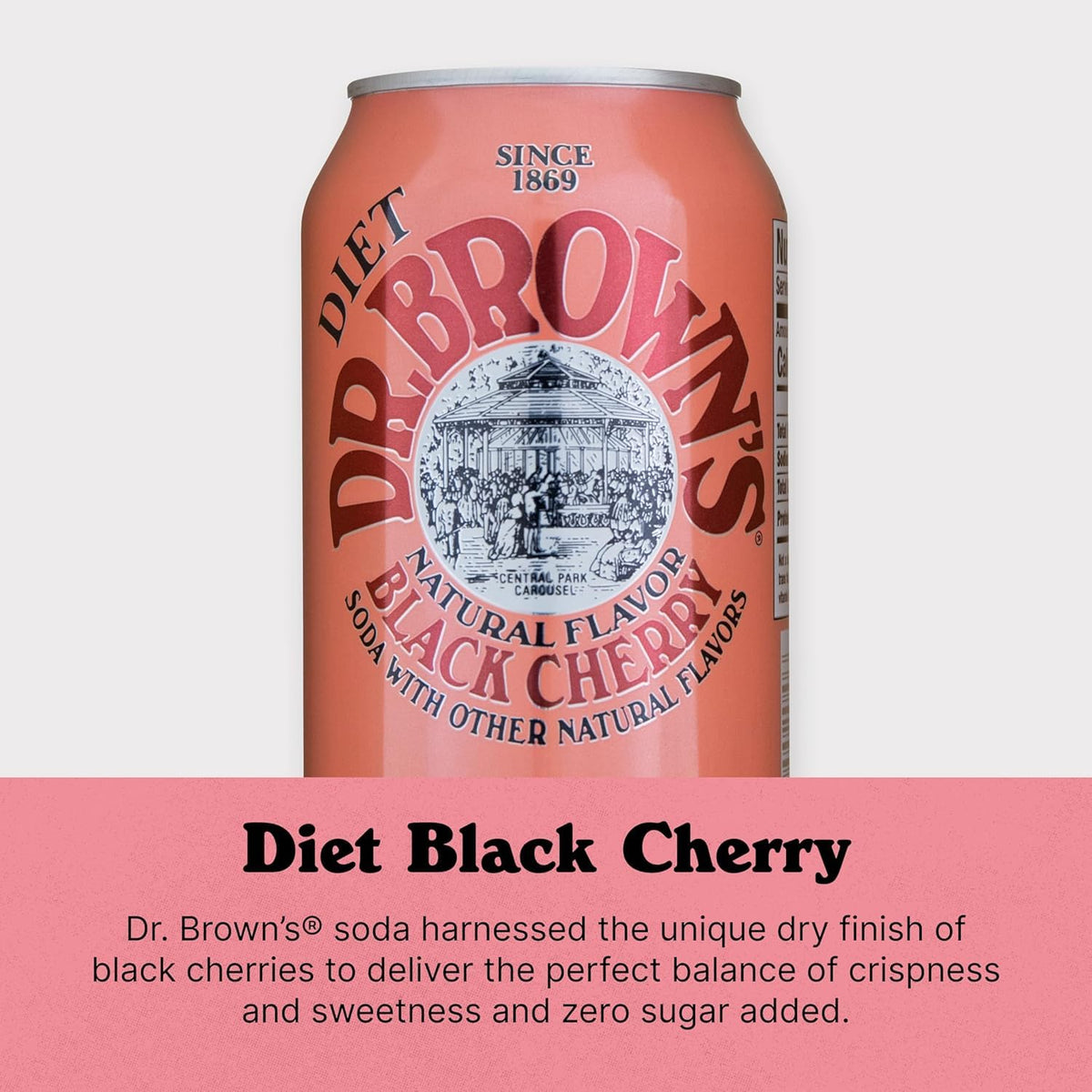 Black Cherry Diet Soda 12 Fl Oz (Pack of 4) H8803