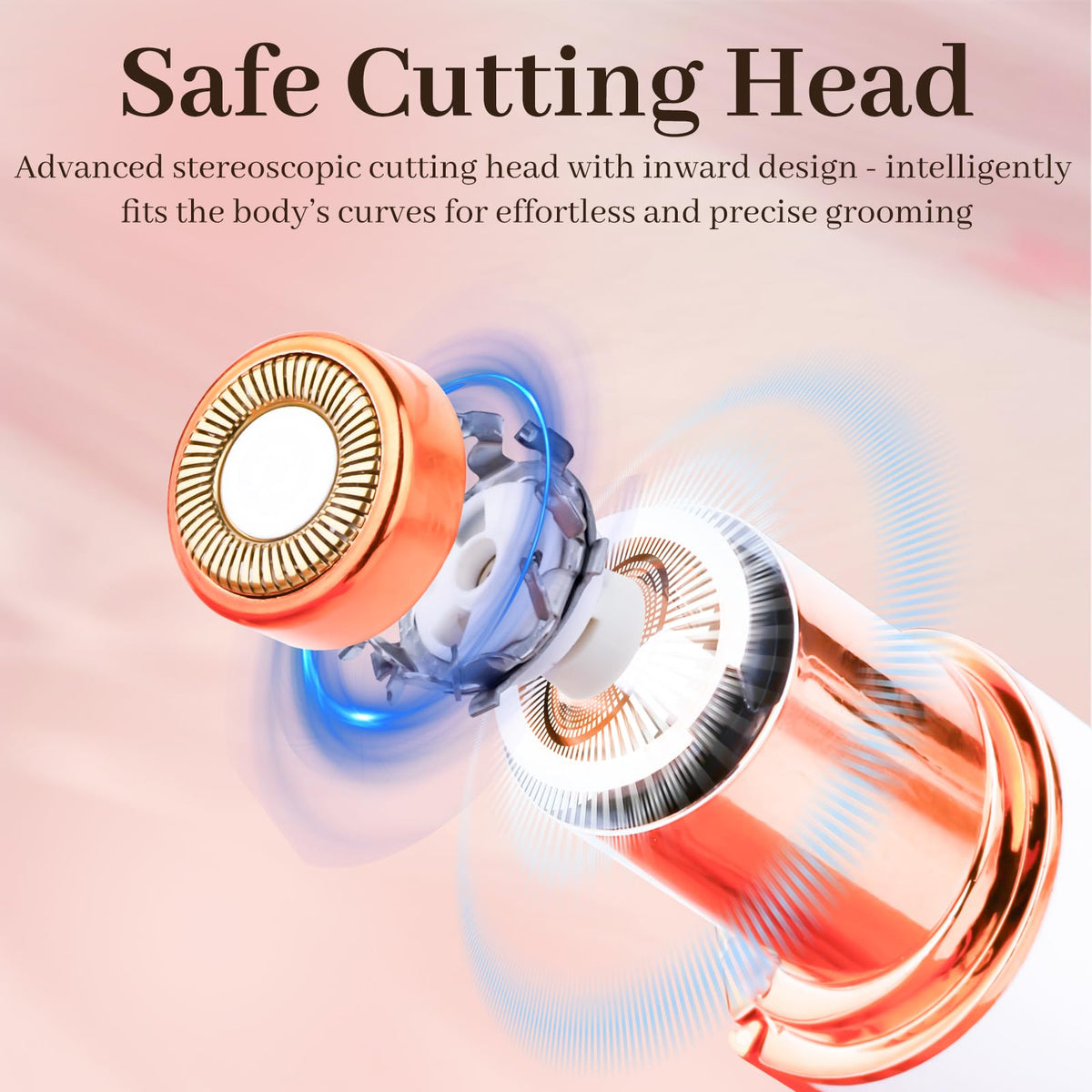 Rechargeable Facial Hair Remover with LED Light B343816