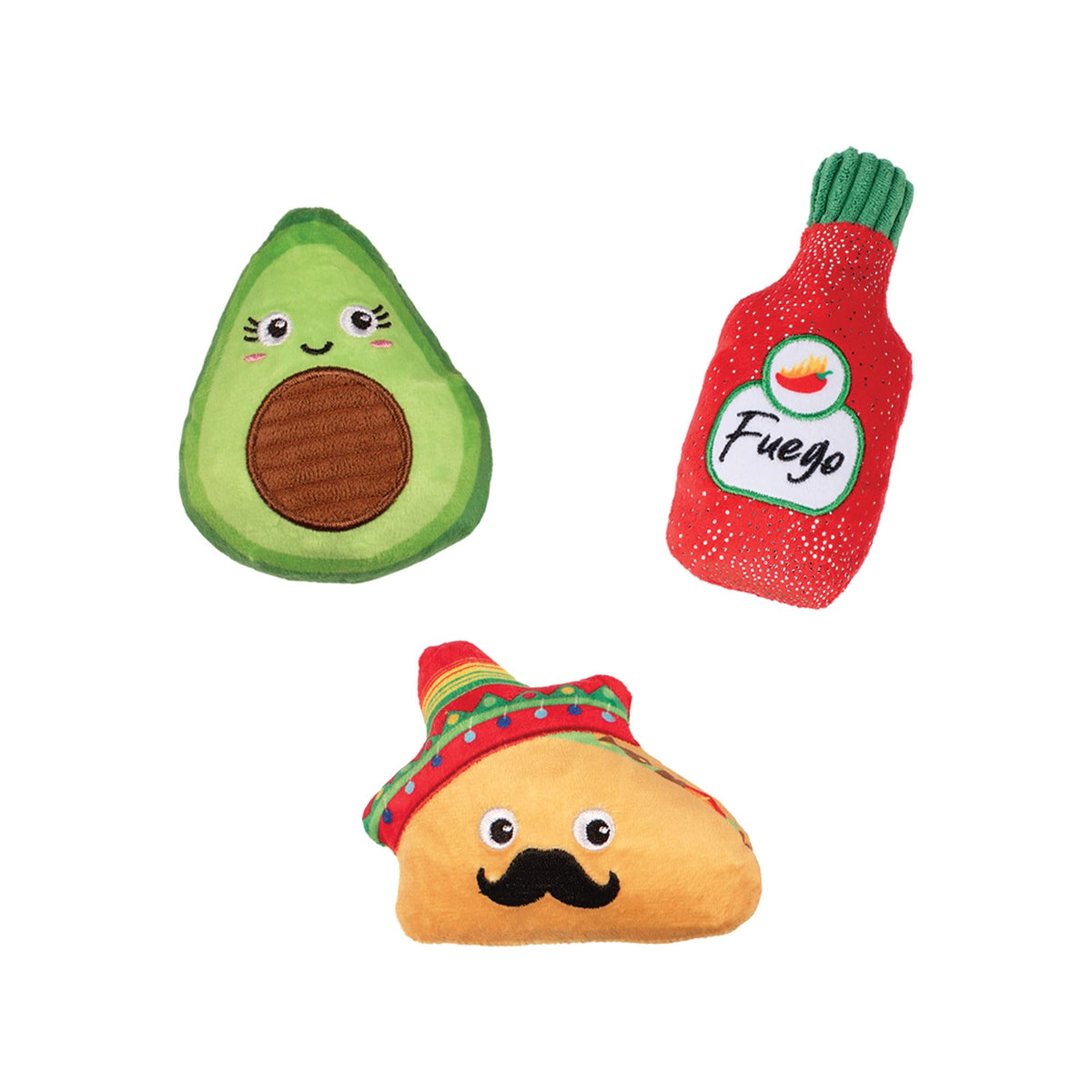 Plush Dog Toy 3 Pieces Set Y563811